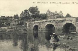 CPA(18) CULAN   Le Chateau Et Le Vieux Pont - Culan