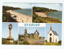 CSM : 22 Côtes D'Armor : Etables Sur Mer : Multivues ( 5 ) : Plage Godelins &  Moulin, Eglise Et Chapelle N.D.Espérance - Etables-sur-Mer