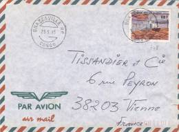 MARCOPHILIE, Lettre, CONGO, 748, Cachet 1985, BRAZZAVILLE, Transport Grumes Flottage/2060 - Sonstige & Ohne Zuordnung