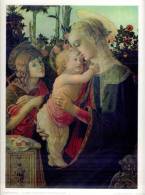 Reproduction Tableau  Sandro Botticelli  La Vierge L'Enfant Jésus Et Le Petit Saint Jean 1941 Ed. Braun Et Cie TBE - Autres & Non Classés