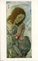 Reproduction Tableau Filippino Lippi  Ange En Adoration  1956 Ed. Braun Et Cie TBE - Sonstige & Ohne Zuordnung
