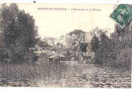 ARGENTON Le Château L'abreuvoir Et Le Château TTB - Argenton Chateau