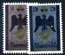 L0279) LIECHTENSTEIN 1956  Mi.#346-47  Mint* - Unused Stamps
