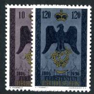 L0280) LIECHTENSTEIN 1956  Mi.#346-47  Mnh** - Unused Stamps