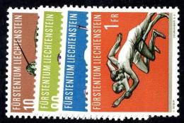 L0282) LIECHTENSTEIN 1956  Mi.#342-45  Mnh** - Unused Stamps