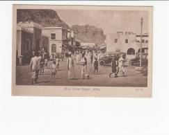 YEMEN - [OF #11478] - ADEN - MAIN STREET CRATER  [EGYPTIAN CIGARRETES FACTORY] OLD CARS AUTOMOBILES - Yemen