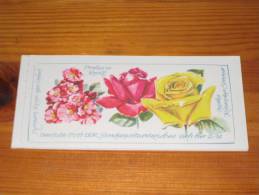 DDR Deutschland Booklet Markenheftchen MH 6 I ** Mint Postfrisch 1972 Rosenausstellung Rose Rosen Roses Blume Flower - Postzegelboekjes