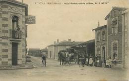 Vitry La Ville Hotel Restaurant De La Gare Maison Vincent Cachet Chemins De Fer Militaire 1915 - Vitry-la-Ville