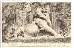 90 -  BELFORT  -    Le Lion Mesure 22m. Long Et 11m.  Haut (oeuvre De Bartholdi  Petite Animation - Belfort – Le Lion