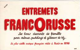 Buvard  Alimentaire, Entremets  FRANCORUSSE  Les Bons Desserts De Famille - Colecciones & Series