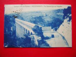 CPA 13  ENVIRONS D'AIX EN PROVENCE  ROQUEFAVOUR  VUE PANORAMIQUE SUR L'AQUEDUC   VOYAGEE 1931 TIMBRE - Roquefavour