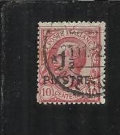 LEVANTE COSTANTINOPOLI 1922 SOPRASTAMPATO D´ITALIA ITALY OVERPRINTED 1 1/2 SU CENT. 10 C USATO USED OBLITERE´ - European And Asian Offices