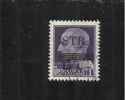 OCCUPAZIONE JUGOSLAVIA YUGOSLAVIA ISTRIA 1945 L. 4 SU 2 USED - Yugoslavian Occ.: Fiume