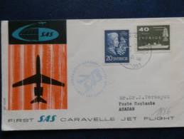 A1886    1° FLIGHT  SAS 1959 - Cartas & Documentos