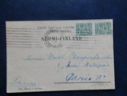 A1894   LETTER TO PARIS  1909 - Enteros Postales