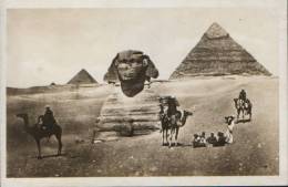 Egypt-Postcard Interwar-Pyramids And Sphinx Of Giza-unused, 2/scans. - Pyramides