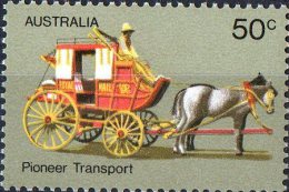 Australia 1972 Pioneer Life 50c Transport MNH - Nuovi