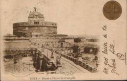 Italia-Postcard 1901-Roma-Castel Sant'Angelo And Bridge-2/scans. - Castel Sant'Angelo
