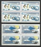 INDIA, 2009, Preserve The Polar Regions And Glaciers,set 2 V, Block Of 4, MNH, (**) - Unused Stamps