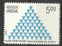 INDIA, 2009, Indian Mathematical Society, MNH, (**) - Unused Stamps