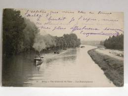 CPA Précurseur 95 VAL D'OISE -  58 MERY - Vue Générale De L'Oise - Les Remorqueurs - Mery Sur Oise