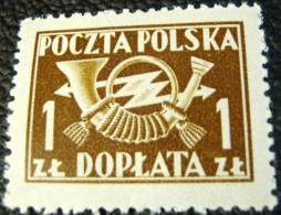 Poland 1946 Postage Due 1zl - Mint - Segnatasse