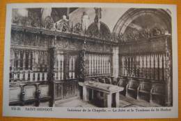 29 - SAINT-HERBOT  -  INTERIEUR DE LA CHAPELLE - LE JUBE  ET LE TOMBEAU DE  St HERBOT - Saint-Herbot