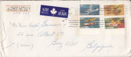 Canada 721 à 724 Obl Sur Lettre - Lettres & Documents