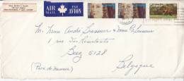 Canada 497 + 498 X2 Obl Sur Lettre - Cartas & Documentos