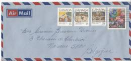 Canada 734 + 749 à 751  Obl Sur Lettre - Storia Postale