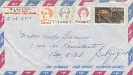 Canada 508 + 509 + 610 + 624  Obl Sur Lettre - Cartas & Documentos