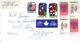 Canada 515 + 517 + 518 + 519 à 520 X2  Obl Sur Lettre - Lettres & Documents