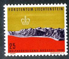 L0312) LIECHTENSTEIN 1958  Mi.#369  Mnh** - Nuovi