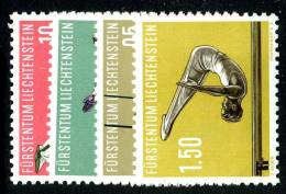 L0335) LIECHTENSTEIN 1957  Mi.#353-56  Mnh** - Unused Stamps