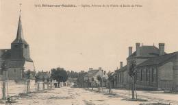 ( CPA 18 )  BRINON-SUR-SAULDRE  /  Église, Avenue De La Mairie Et École Des Filles  - - Brinon-sur-Sauldre