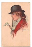 10298   A  BUSI     Femme élégante  1900 - Busi, Adolfo