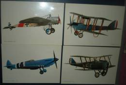 4 Cpsm Avions Anciens(3) 1917,1 De 1944,bon Etat,trace De Collage Au Verso - 1914-1918: 1st War