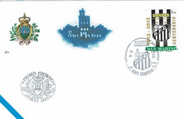 FDC SAN MARINO 100 ANNIVERSAIRE CLUB FOOTBALL SANTOS - Coupe D'Amérique Du Sud Des Nations