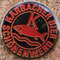 KARBACHER  BIER - BIERE - K - POISSON - SCHÖNENWERD       - (ROUGE) - Bière