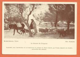 Q534, Rentrée Du Troupeau, Berger,Ane , Moutons, Chèvres, Goat, Ziege, Musée Jenisch, Vevey, Animée,  Non Circulée - Berg