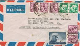 0161. Carta Aerea  DADAR (India) 1950. Stamp Nehru - Brieven En Documenten