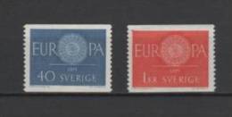 (S1168) SWEDEN, 1960 (Europa Issue). Complete Set. Mi ## 463-464. MNH** - Unused Stamps