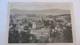 AK Postcard Von Grossschönau Vom 27.5.21 Mit Kirche Und Fabrikgebäuden Mit Mi-Nr. 87 - Grossschönau (Sachsen)