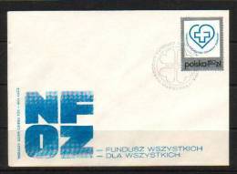 POLAND FDC 1975 NATIONAL HEALTH FUND Heart NHS - Pharmazie