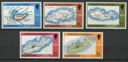 ALDERNEY 1989 - Carte De L Ile - Neuf, Sans Charniere (Yvert 37/41) - Alderney