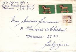 Canada 378  +  718  X2  Obl Sur Lettre - Cartas & Documentos