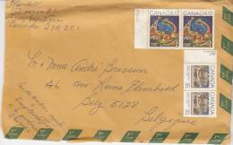 Canada 751  X2  +  777  X2  Obl Sur Lettre - Brieven En Documenten