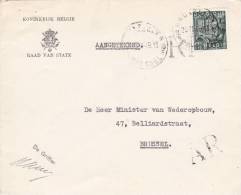 768 Op Portvrije Brief Met Stempel "AR" En "RP", Met Stempel BRUSSEL 10F - (1.75Fr Is Enkel AR Port) !! (VK) - 1948 Exportación