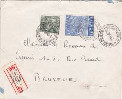 768+771 Op Brief Aangetekend Met Stempel ST-JOSSE-TEN-NOODE 1B/ ST-JOOST-TEN-NOODE - 1948 Exportation