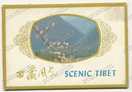 CHINA SCENIC TIBET 10 POST CARDS NEW TIBET VIEWS, BRIDGE, MOUNTAINS, SHEEPS,FARM, BIRDS, FLOWERS - Tíbet
